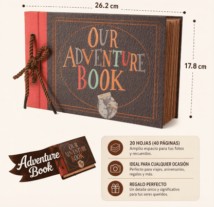 Adventure Book with 40 pages. Kraft Paper