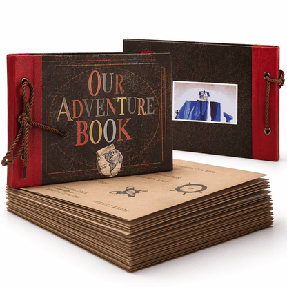 Adventure Book with 40 pages. Kraft Paper